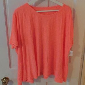 New gap Neon orange loose tee